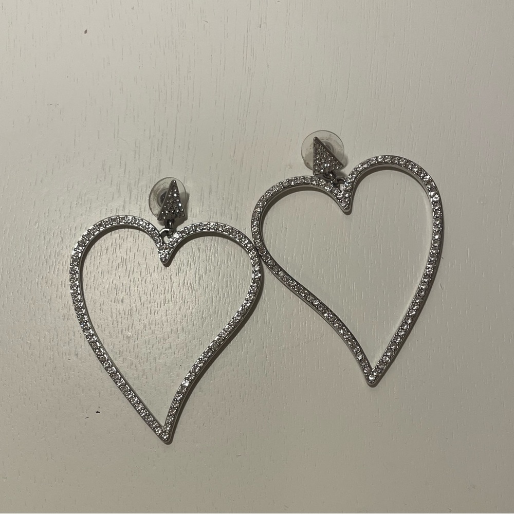 Rebecca Minkoff Heart Shape Diamond Earrings